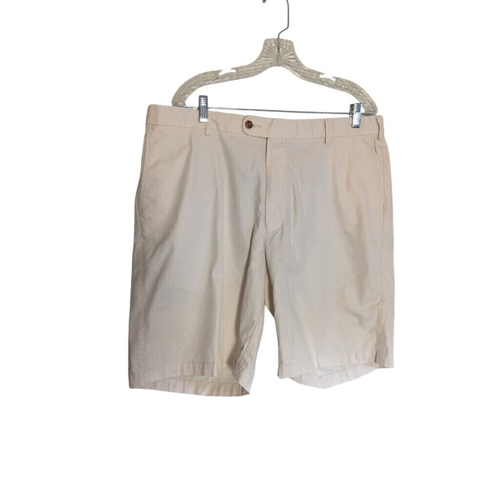 Peter Millar Shorts Men's Size 40 Beige 100%Pima Cotton Casual Shorts